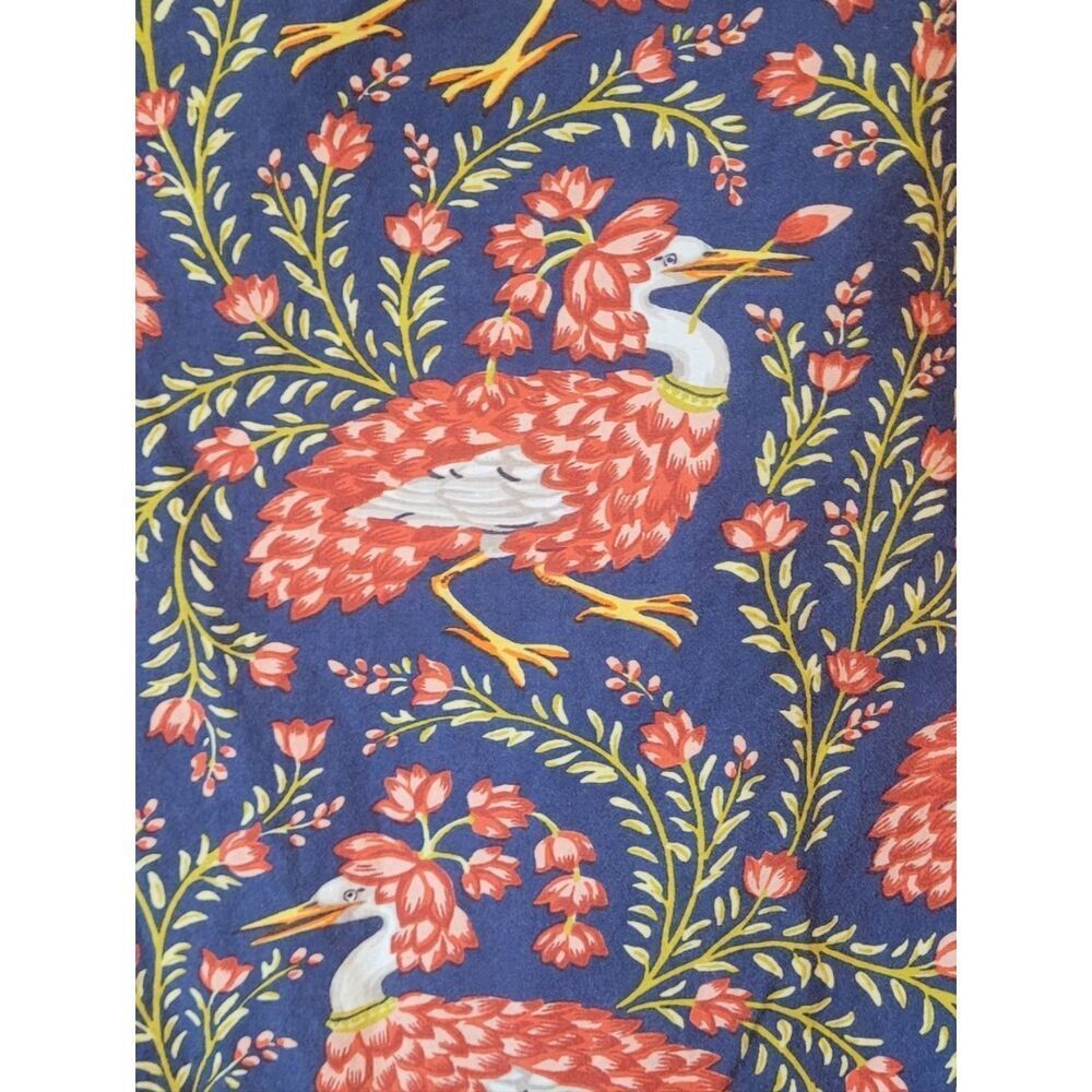 Printfresh Navy Floral & Bird Button-Up Pajama Top Size XS - Picture 6 of 6